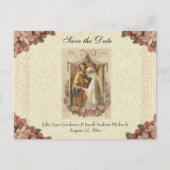 Carte Postale Faire-part Catholique traditionnel ENREGISTRER LA DATE Mariag (Devant)