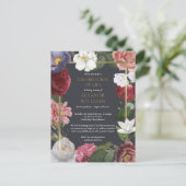 Carte Postale Faire-part Célébration de la vie Rose Fleur de funérailles (Debout devant)