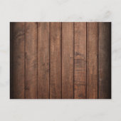 Carte Postale Faire-part Célébration du bois rustique des funérailles de vi (Dos)