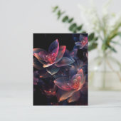 Carte Postale Faire-part Celestial Cosmic Lotus Bloom (Debout devant)