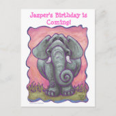 Carte Postale Faire-part Centre du parti des éléphants (Devant)