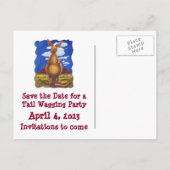 Carte Postale Faire-part Centre du parti Kangaroo (Dos)