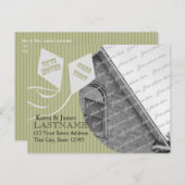 Carte Postale Faire-part Cerfs-volants de changement d'adresse avec photo (Devant / Derrière)