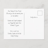 Carte Postale Faire-part Cerises rouges pour une nouvelle maison (Dos)