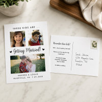 Ces Enfants Se Marient Envoi Save the Date De Mari