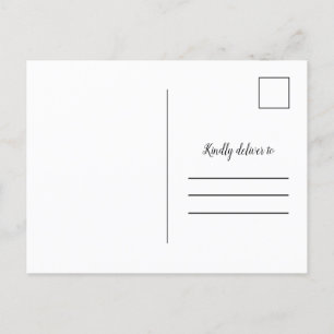 Carte Postale Faire-part C'est officiel Annonce de photo de mariage en fuit