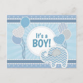 Carte Postale Faire-part C'est un garçon (Devant)