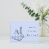 Carte Postale Faire-part c'est un garçon ! (Debout devant)