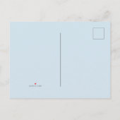 Carte Postale Faire-part C'est un garçon avec une étoile bleue 3D gonflée (Dos)