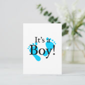 Carte Postale Faire-part C'est un garçon - Bébé, Nouveau-né, Célébration (Debout devant)