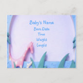 Carte Postale Faire-part C'est un GARÇON Naissance Annonce (Dos)