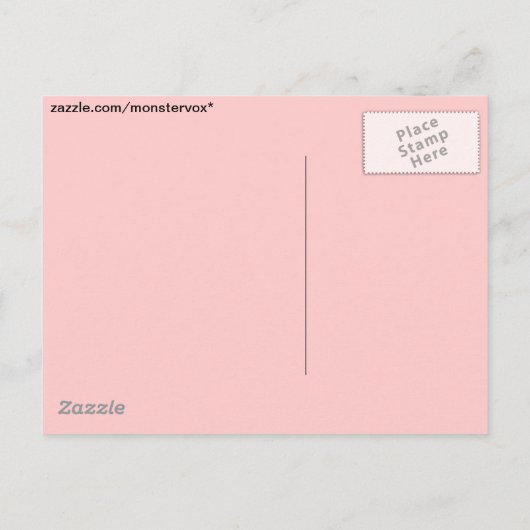 Carte Postale Faire-part C'est une fille (Dos)