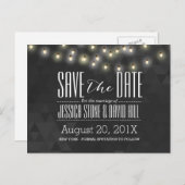 Carte Postale Faire-part Chaîne d'été moderne lumière mariage Enregistrer l (Devant / Derrière)