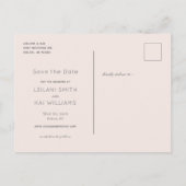 Carte Postale Faire-part Chaises de plage Pink Tropical Enregistrer la date (Dos)