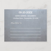 Carte Postale Faire-part Chalkboard Gold Bar Mitzvah Photo Enregistrer la d (Dos)