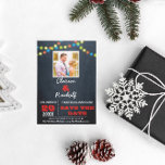 Carte Postale Faire-part Chalkboard Multi Lights Mariage rouge Enregistrer<br><div class="desc">Ces cartes postales Décontracté Chic Save the Date sont la meilleure façon d'annoncer votre mariage! Ajoutez votre propre photo et customisez le texte pour dire exactement ce que vous voulez. Autres couleurs et éléments de coordination disponibles.</div>