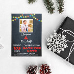 Carte Postale Faire-part Chalkboard Multi Lights Mariage rouge Enregistrer<br><div class="desc">Ces cartes postales Décontracté Chic Save the Date sont la meilleure façon d'annoncer votre mariage! Ajoutez votre propre photo et customisez le texte pour dire exactement ce que vous voulez. Autres couleurs et éléments de coordination disponibles.</div>