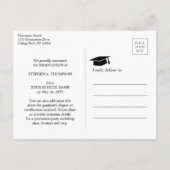 Carte Postale Faire-part Chalumeau de soudage & étincelles Diplômé certifié (Dos)