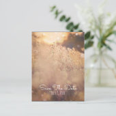 Carte Postale Faire-part Champ de Fleurs Mariage Rustique Campagnard Enregi (Debout devant)