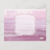 Carte Postale Faire-part Chandelier PixDezines+aquarelle (Dos)