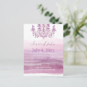 Carte Postale Faire-part Chandelier PixDezines+aquarelle (Debout devant)