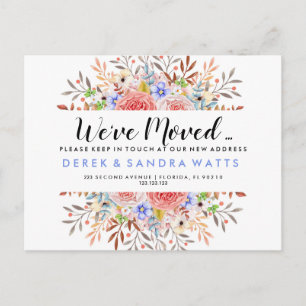 Carte Postale Faire-part Change of address Photo postcard moved house