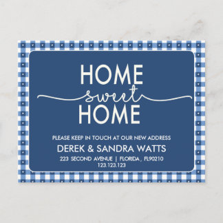 Carte Postale Faire-part Change of address we have moved house rustic