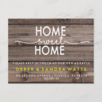 Change of address we have moved house tropical