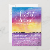 Carte Postale Faire-part Change of address we have moved lavender fields (Devant / Derrière)