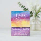 Carte Postale Faire-part Change of address we have moved lavender fields (Debout devant)