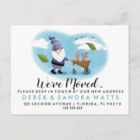 Change of address we've moved house garden gnome