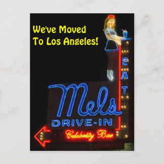 Carte Postale Faire-part Changement d'adresse à Los Angeles