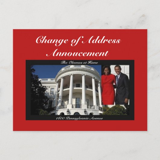 Carte Postale Faire-part Changement d'adresse Annouement (Devant)