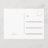 Carte Postale Faire-part Changement d'adresse avec aspect marbre blanc pers (Dos)