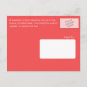 Carte Postale Faire-part Changement d'adresse d'ancre nautique (Dos)