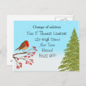 Carte Postale Faire-part Changement d'adresse de Noël (Devant / Derrière)