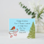 Carte Postale Faire-part Changement d'adresse de Noël (Debout devant)