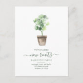 Carte Postale Faire-part Changement d'adresse élégant Déplacement (Devant)