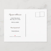 Carte Postale Faire-part Changement D'Adresse En Bleu Pelican Photo Nouveau (Dos)