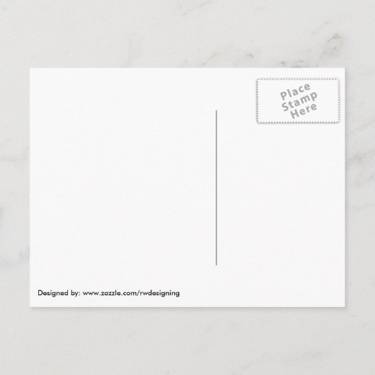 Carte Postale Faire-part Changement d'adresse idée : Acheté un code-barres  (Dos)