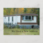 Carte Postale Faire-part Changement d'adresse - Mobile Home (Devant)