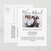 Carte Postale Faire-part Changement d'adresse nous avons déménagé (Devant / Derrière)