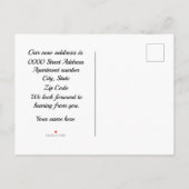 Carte Postale Faire-part Changement d'adresse / Nous avons déménagé (Dos)