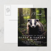 Carte Postale Faire-part Changement d'adresse nous avons déménagé (Devant / Derrière)