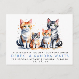 Carte Postale Faire-part changement d'adresse nous avons déménagé annonce c
