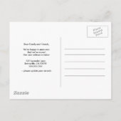 Carte Postale Faire-part Changement d'adresse nous avons déménagé maison co (Dos)