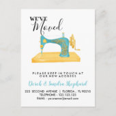 Carte Postale Faire-part Changement d'adresse nous avons déplacé la machine (Devant)