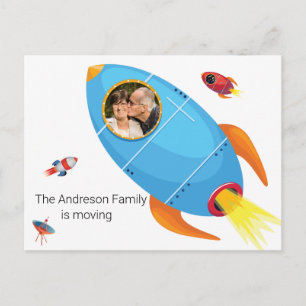 Carte Postale Faire-part Changement d'adresse Nous avons déplacé l'explosio