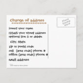 Carte Postale Faire-part Changement d'adresse - Nouvelle adresse (Dos)