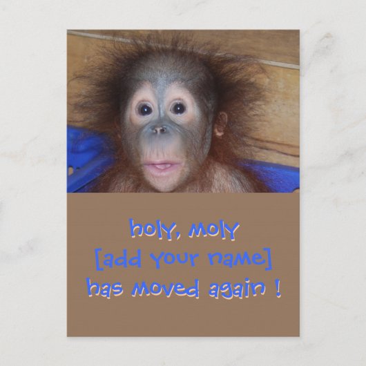 Carte Postale Faire-part Changement d'adresse - Nouvelle adresse (Devant)